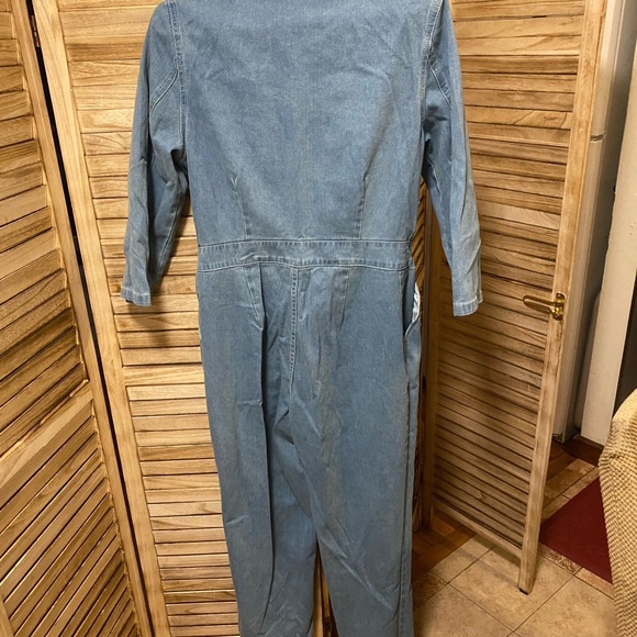 SHEIN Button front denim jumpsuit - Picture 12 of 16